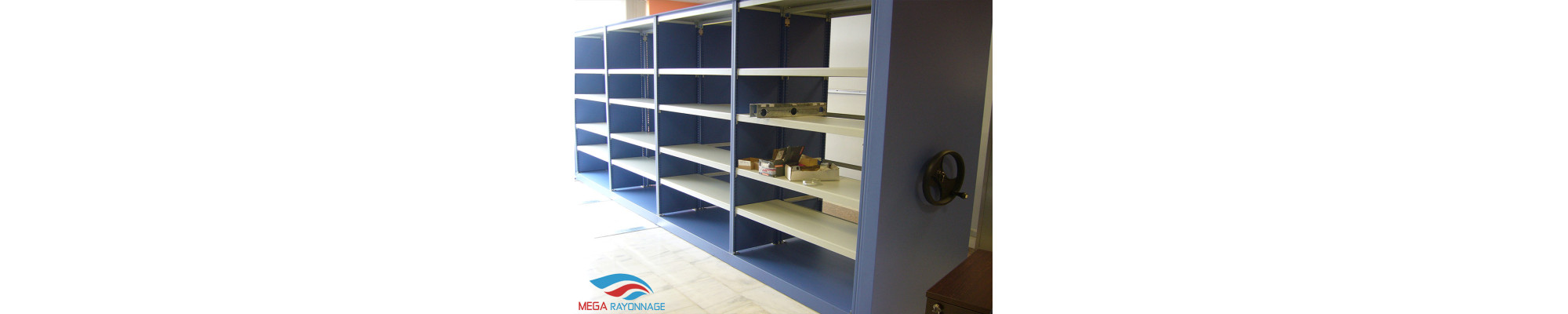 Rayonnage mobile pour archivage - Maroc | Mega Rayonnage