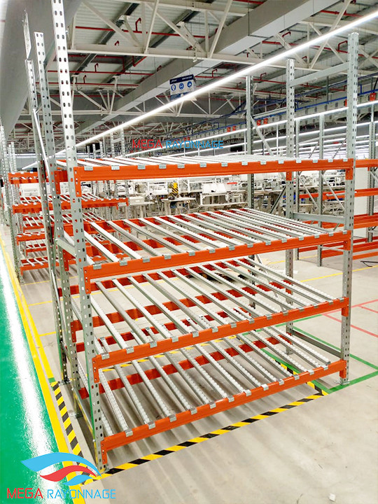 Rayonnage dynamique pour picking